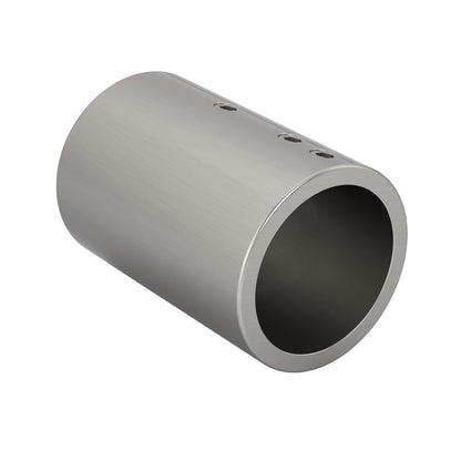 Shower door fixed panel collar