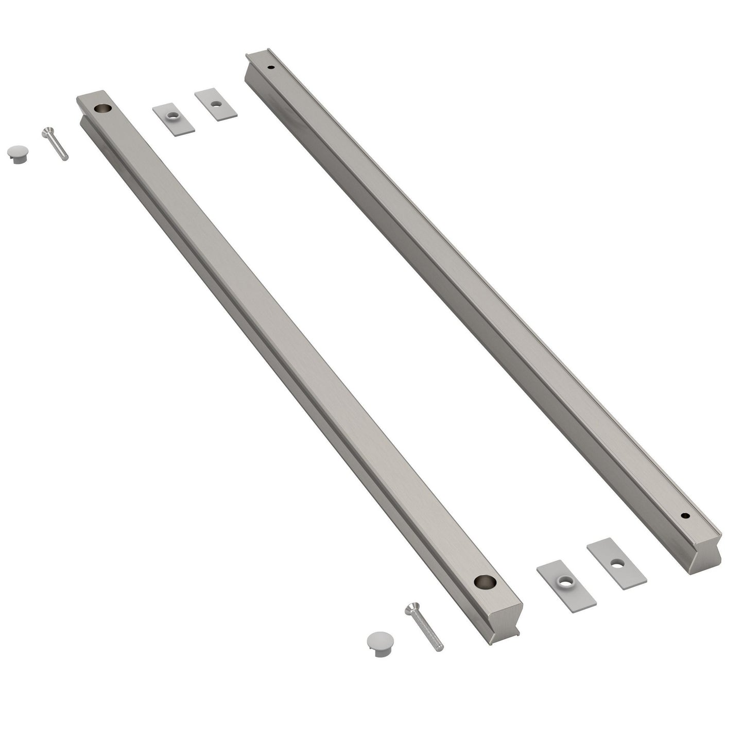 Shower door replacement handle assembly
