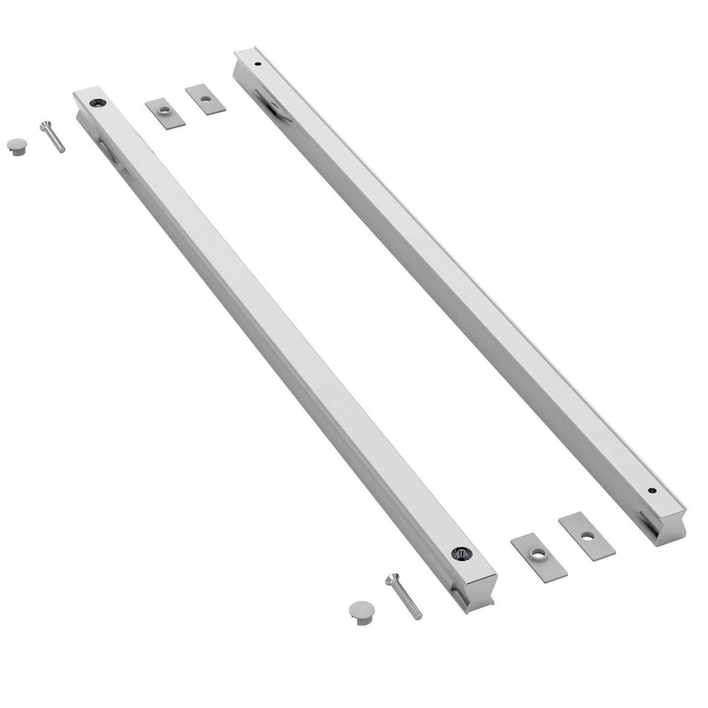 Shower door replacement handle assembly