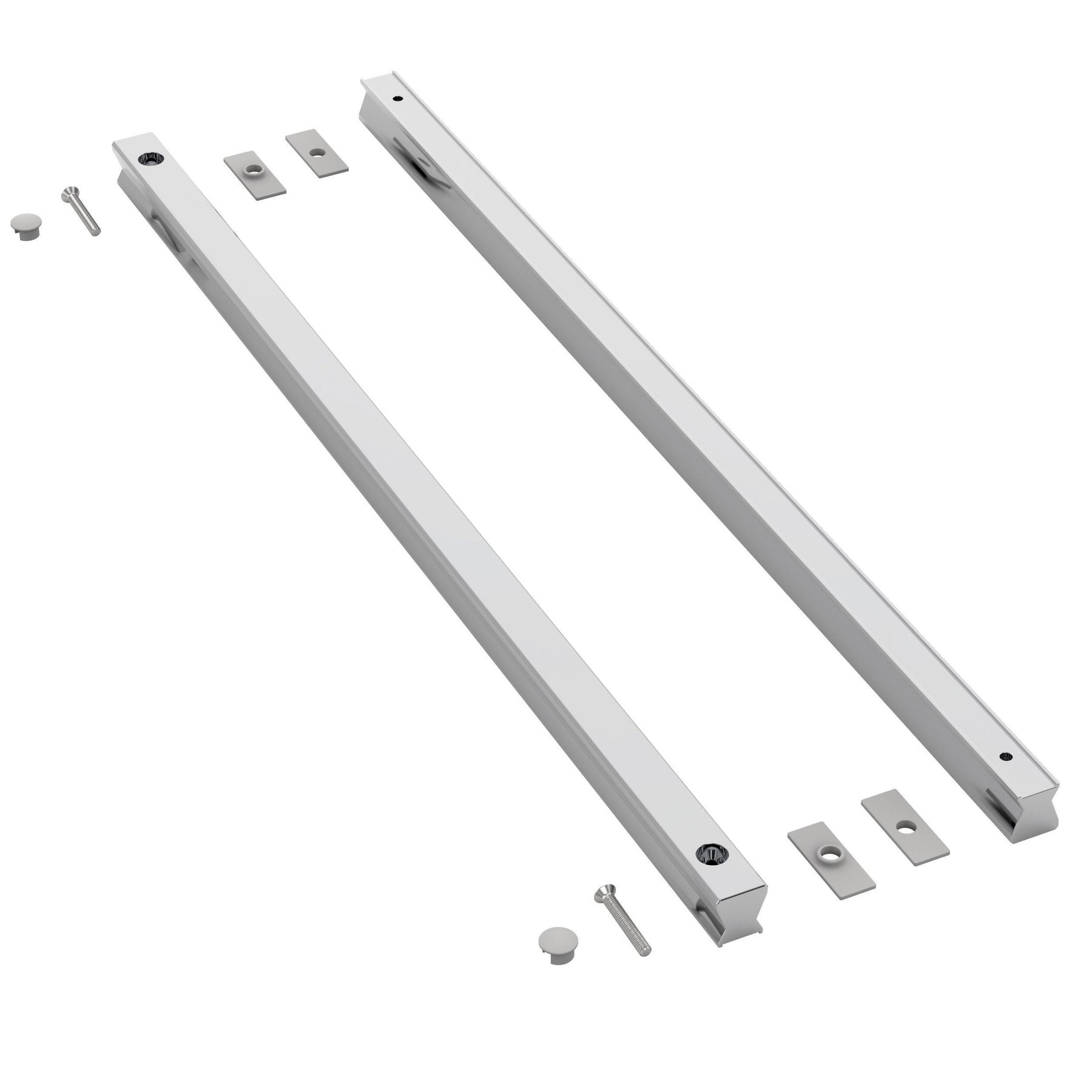 Shower door replacement handle assembly