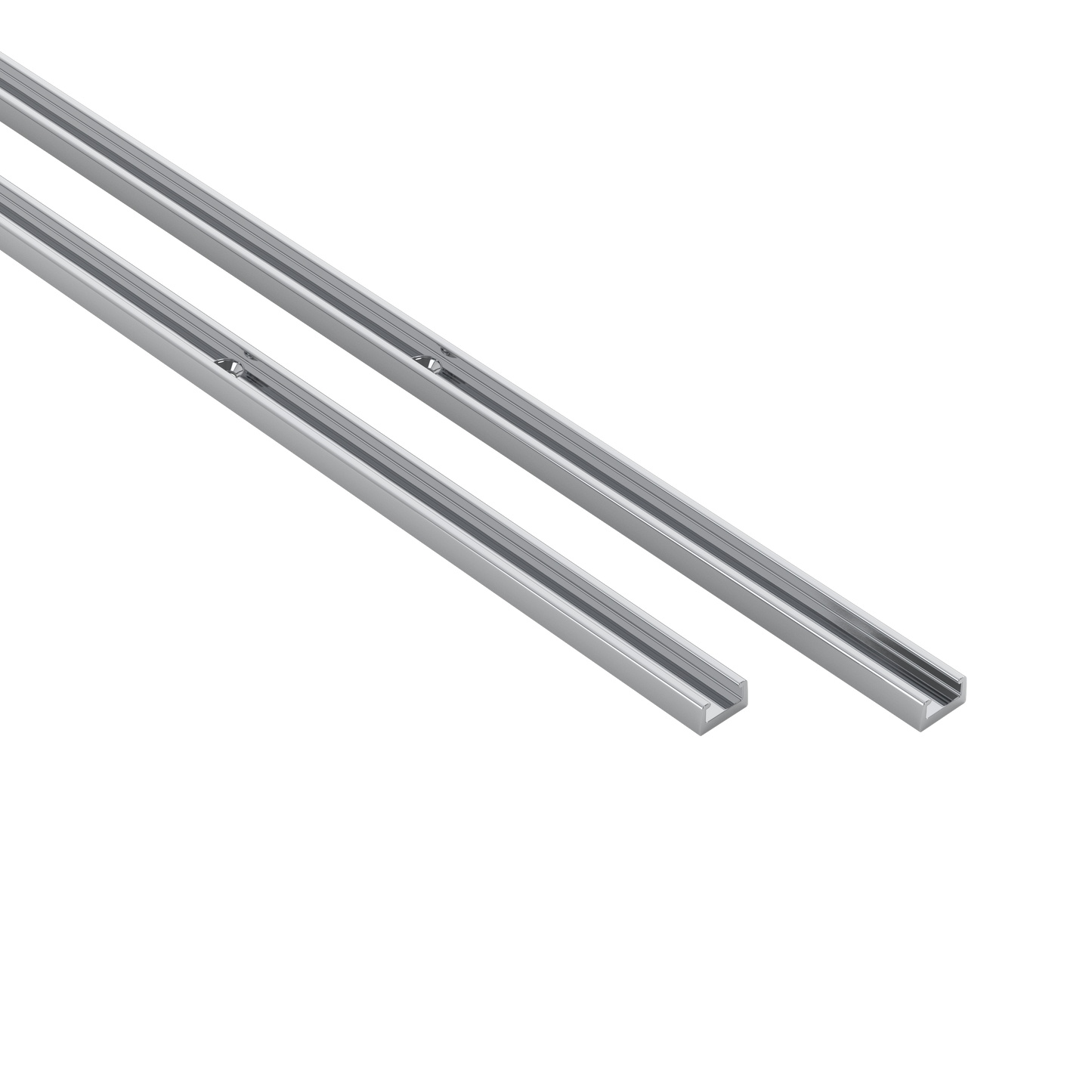 Two Classic 500 chrome magnetic side jambs on a white background
