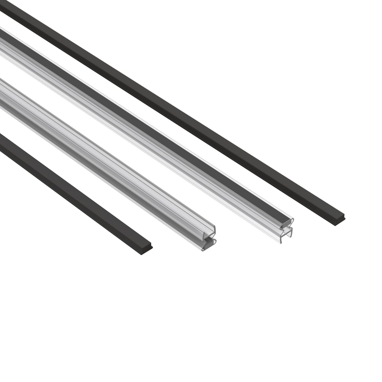 Shower door replacement tub magnetic strip