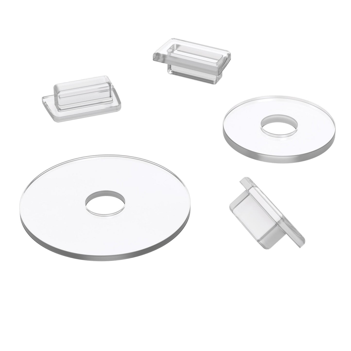 Shower door replacement gasket and clips