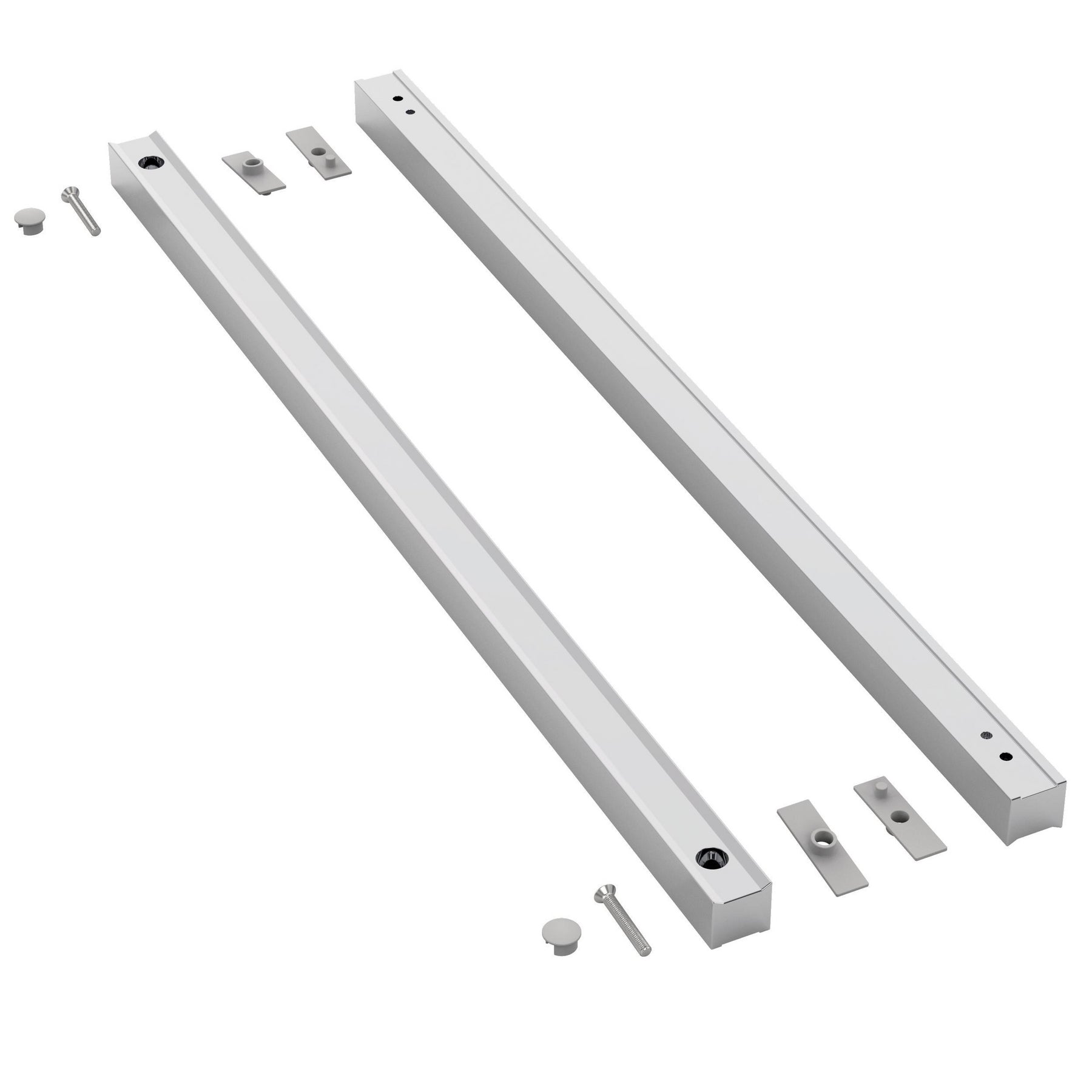 Shower door replacement handle assembly