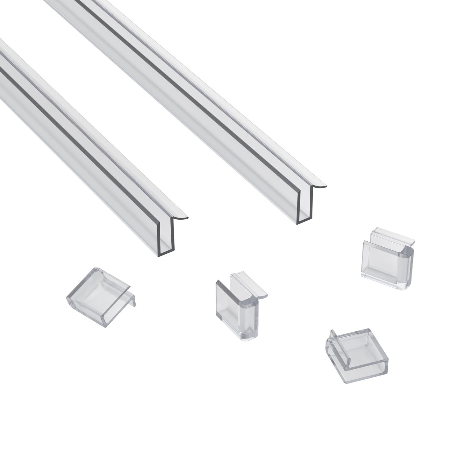 Glazing channel parts