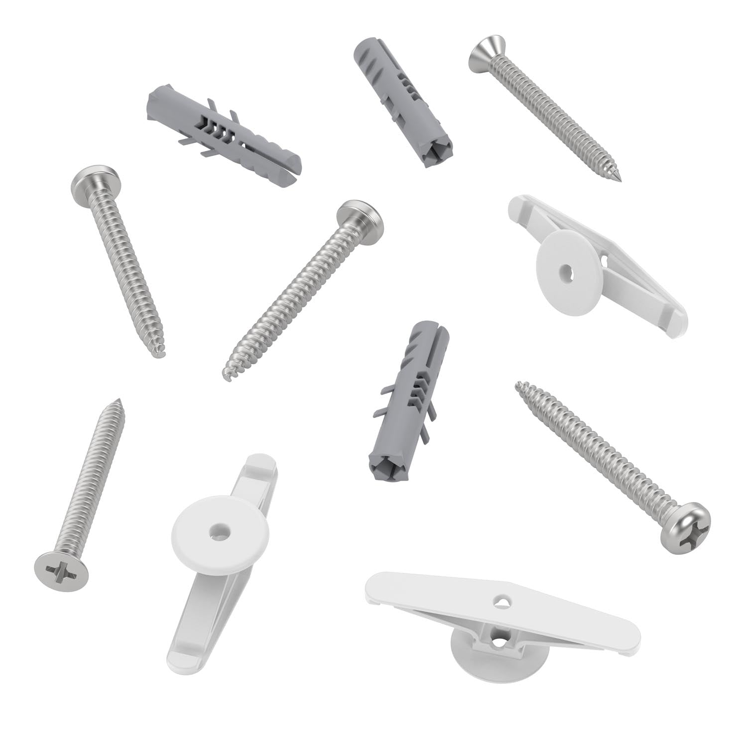 collection of hardware pieces