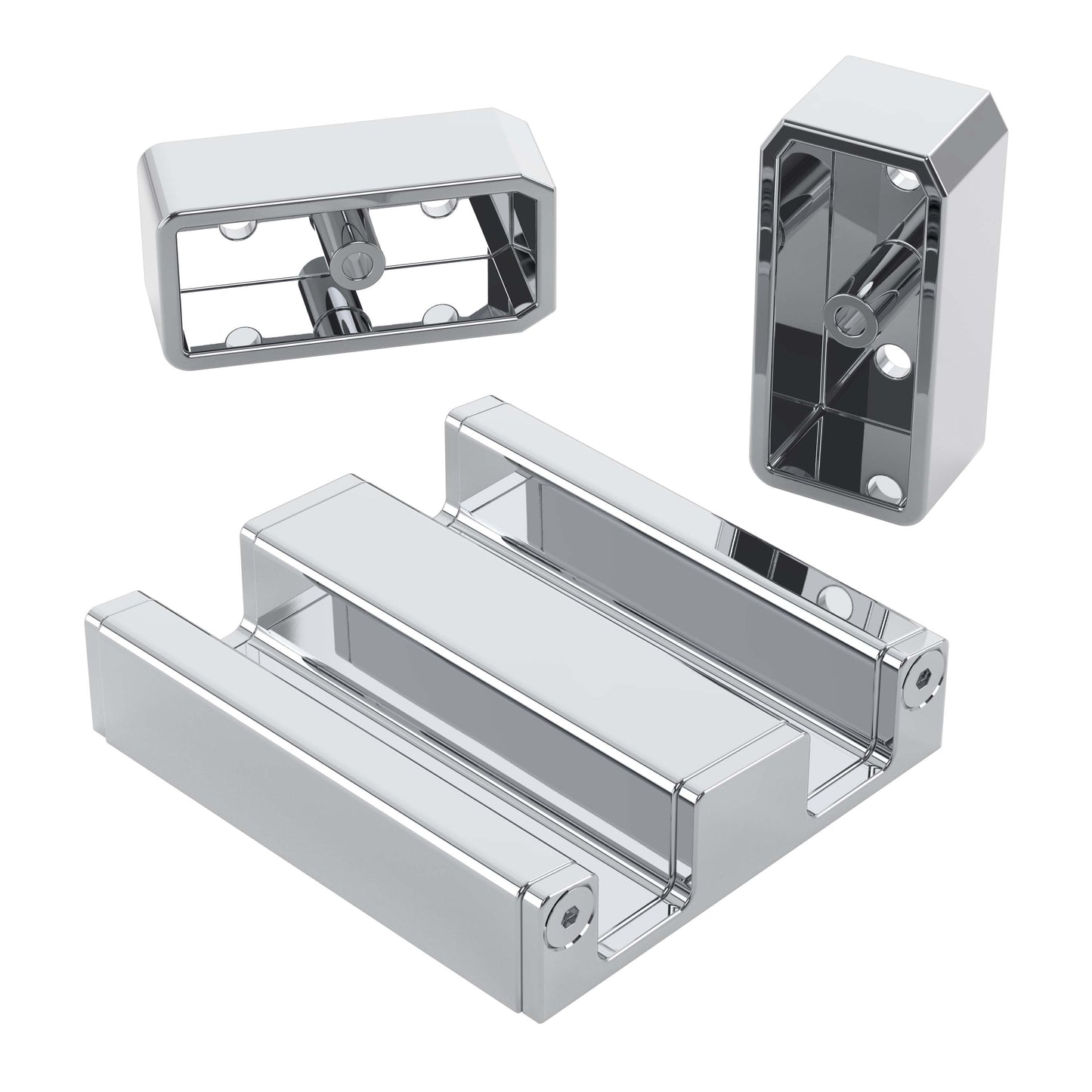 Kesara replacement brackets in polished chrome