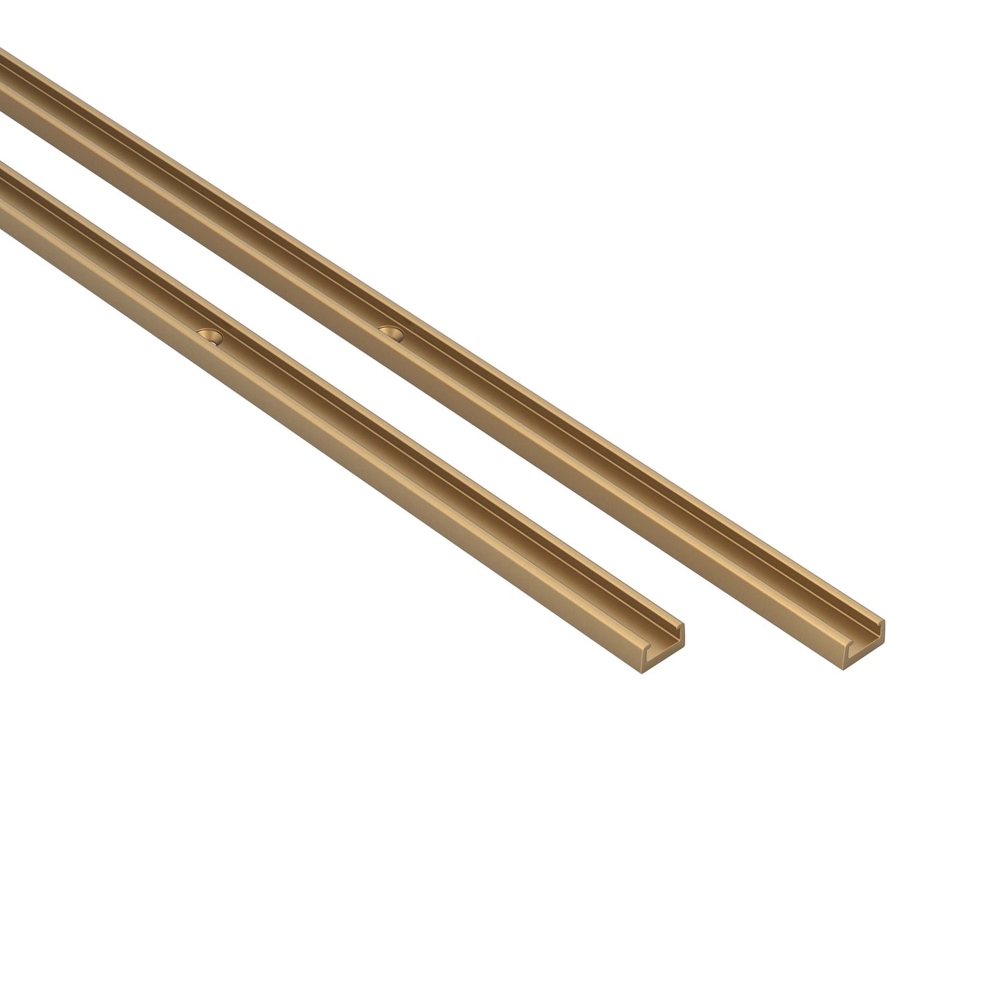 Two gold side jambs on a white background