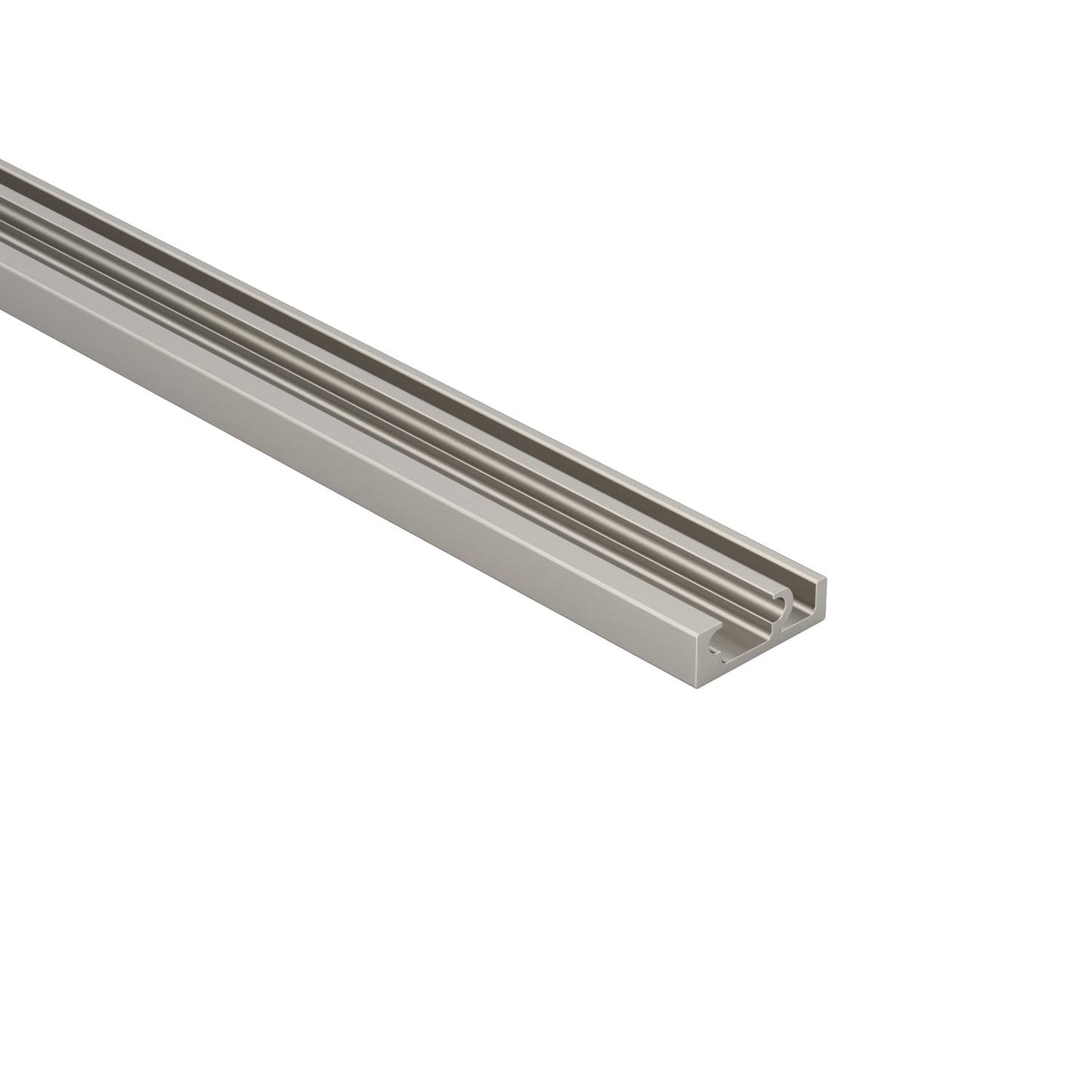 Classic 500 top track in satin nickel on white background