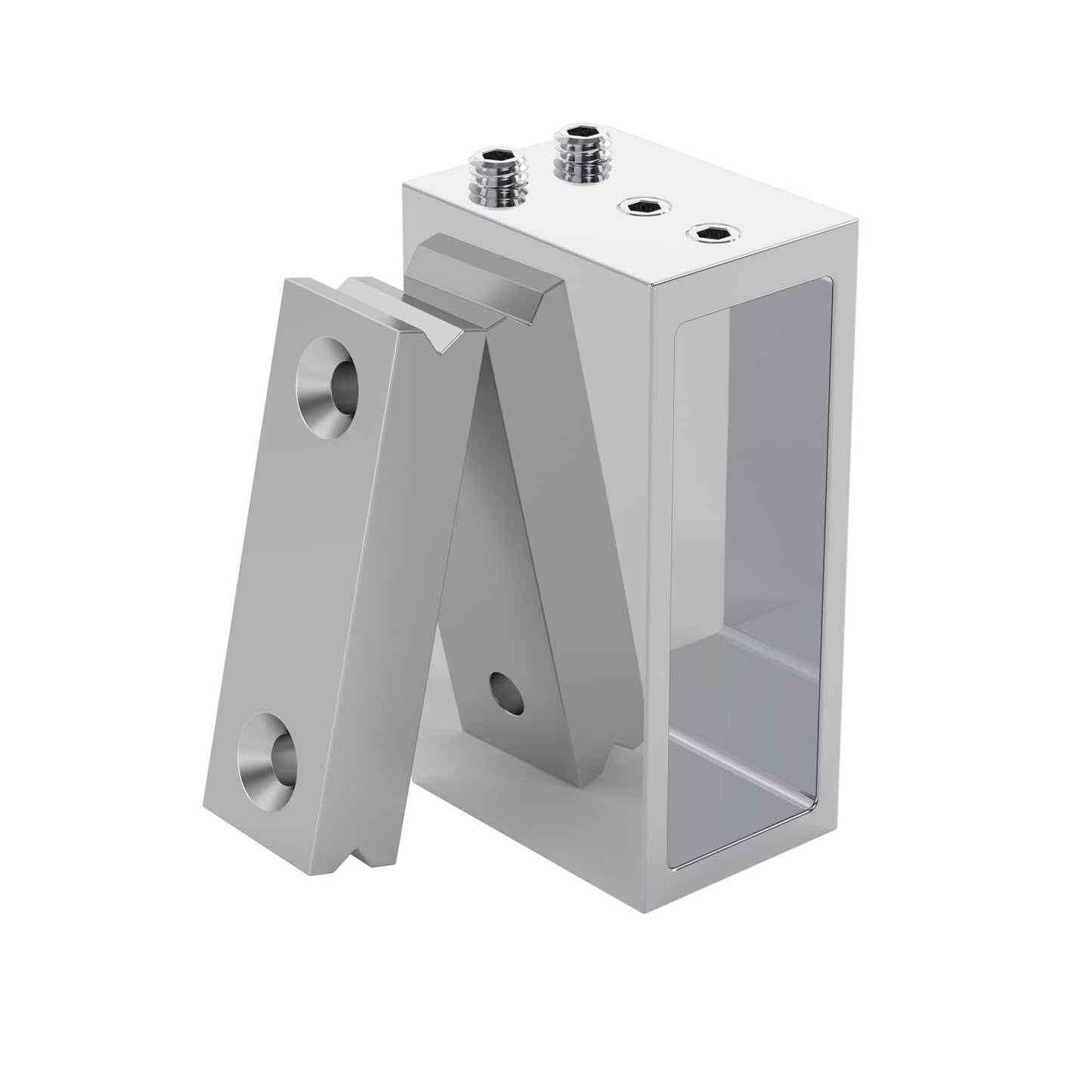 Replacement collar with two rectangular components on a white background