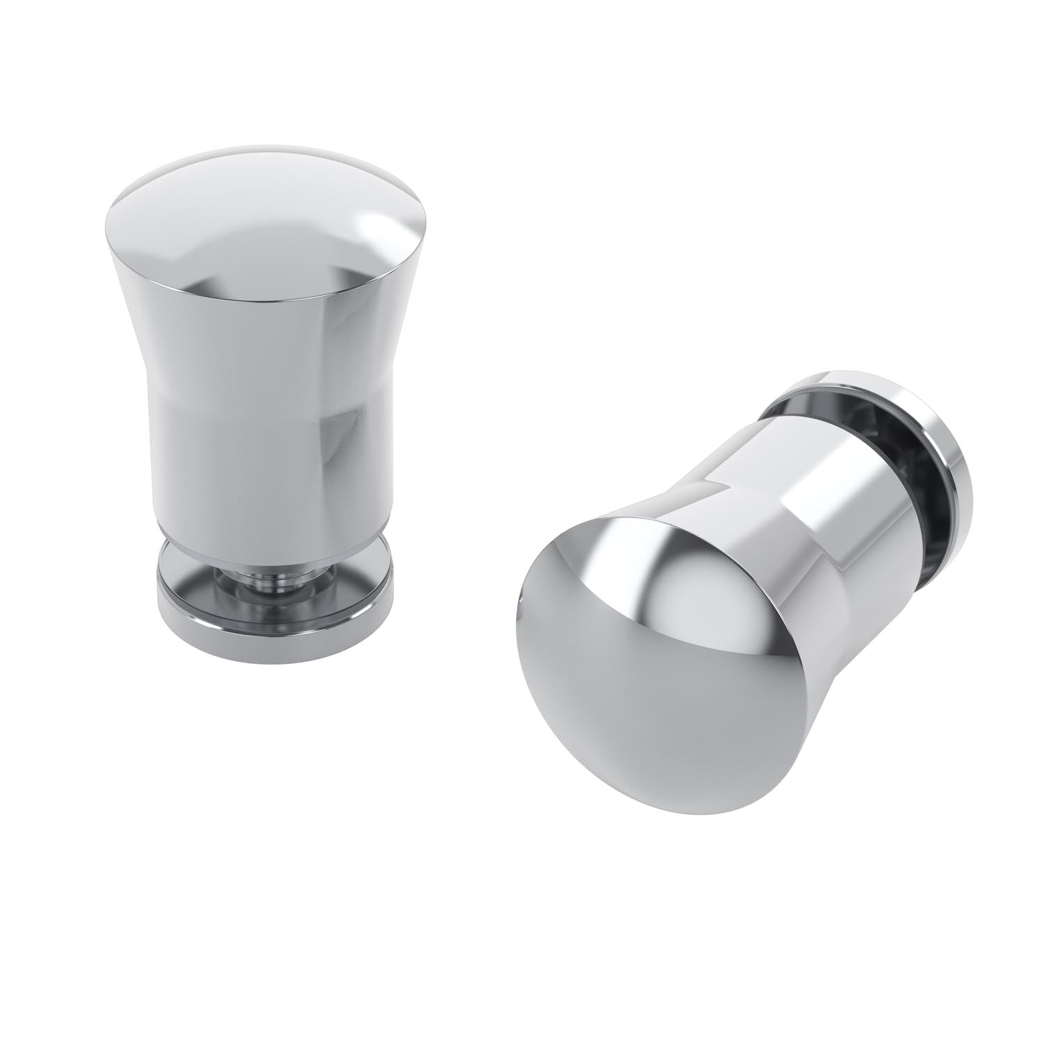 Portwood knob in polished chrome