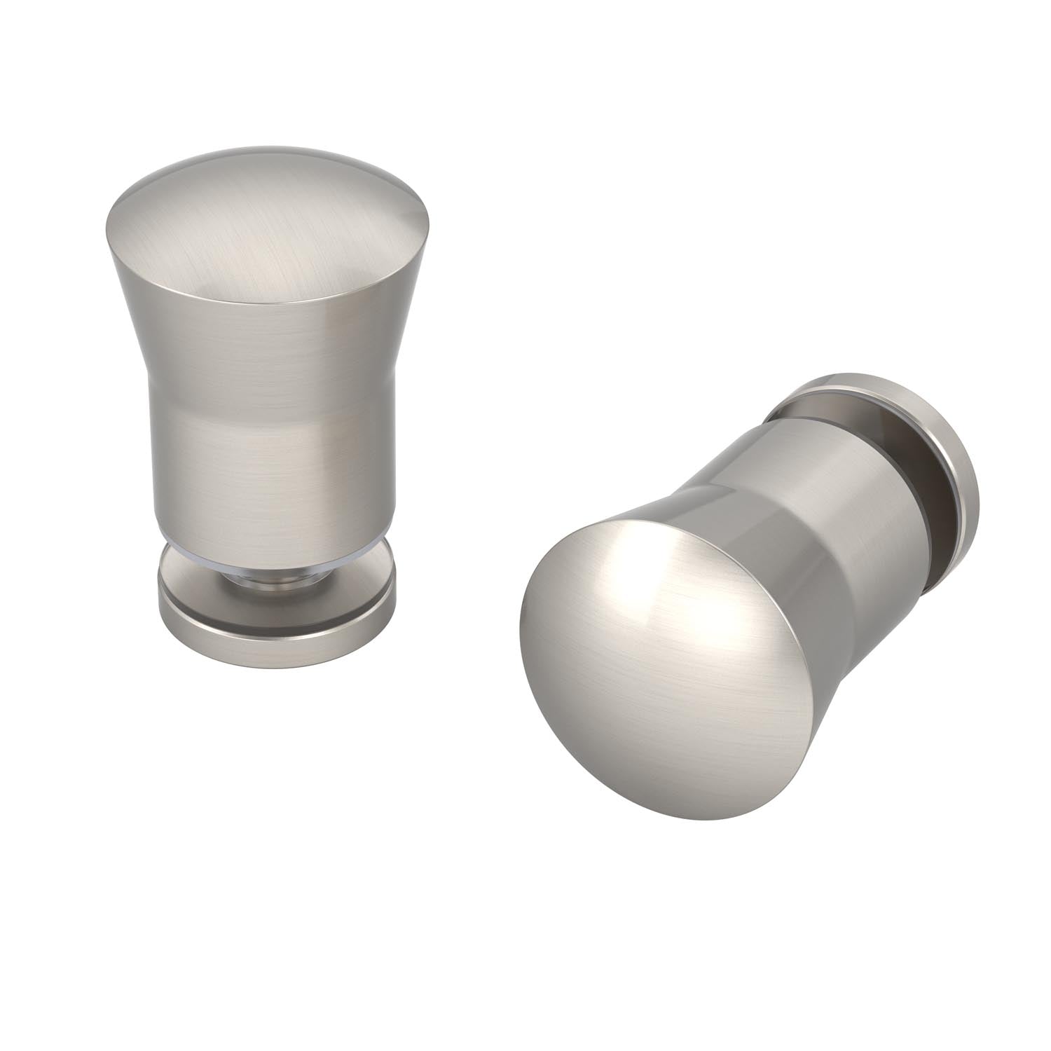 Portwood knob in satin nickel