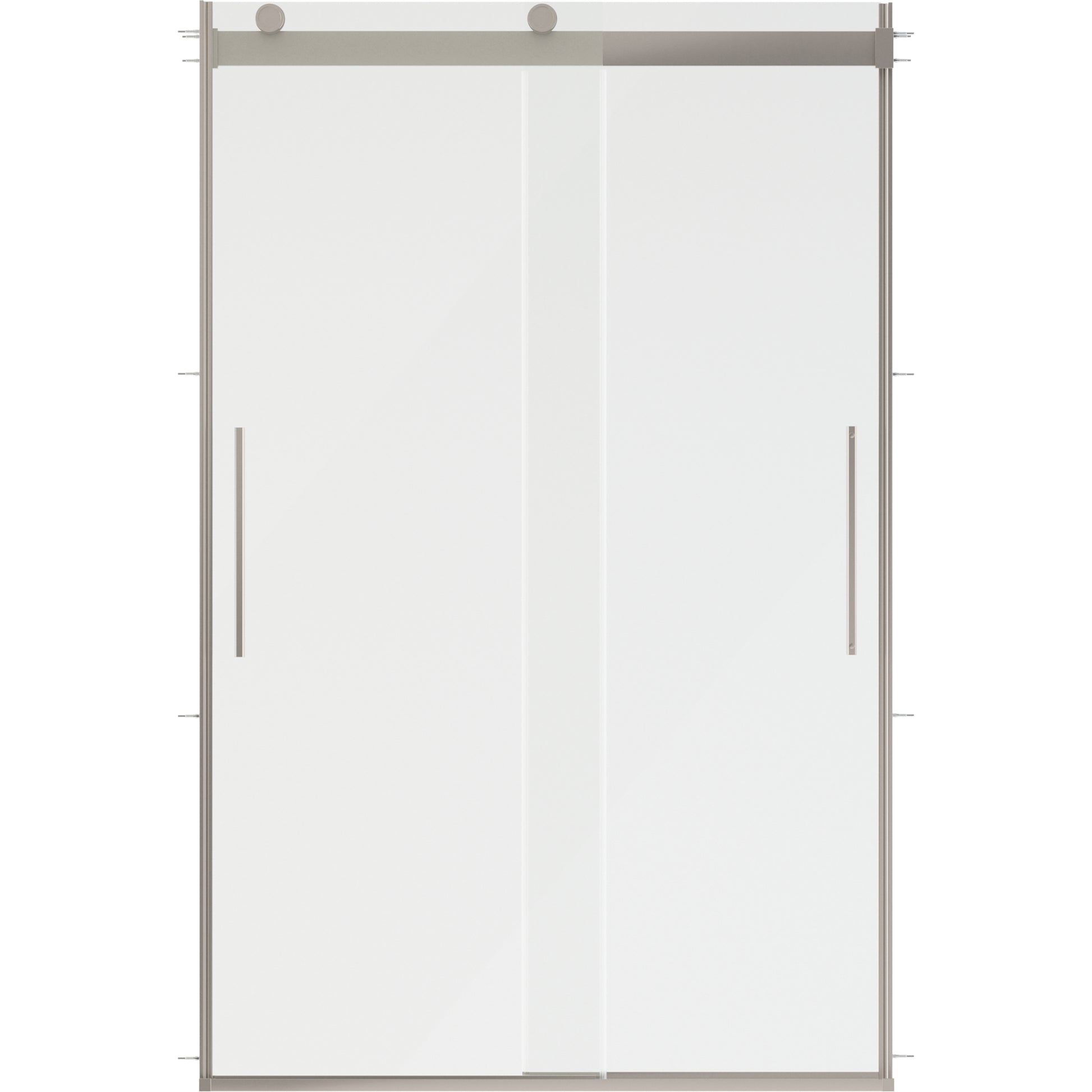 48" Shower / Clear / Shower Door Brushed Nickel