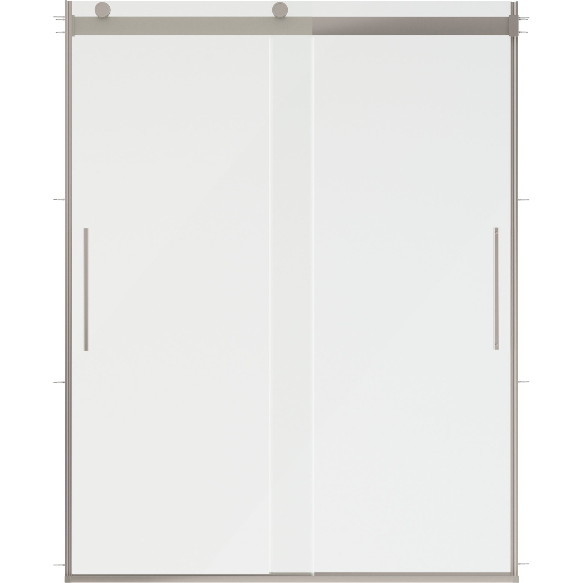 60" Shower / Clear / Shower Door Brushed Nickel