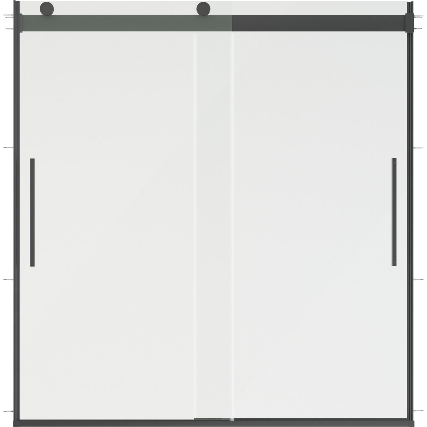 60" Bathtub / Clear / Matte Black