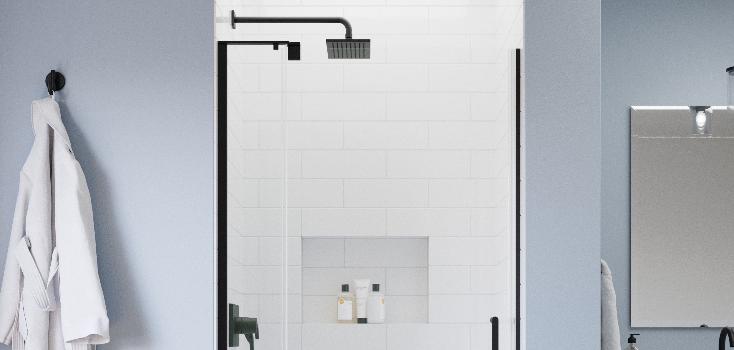 Bathroom featuring Delta® Shower Door 