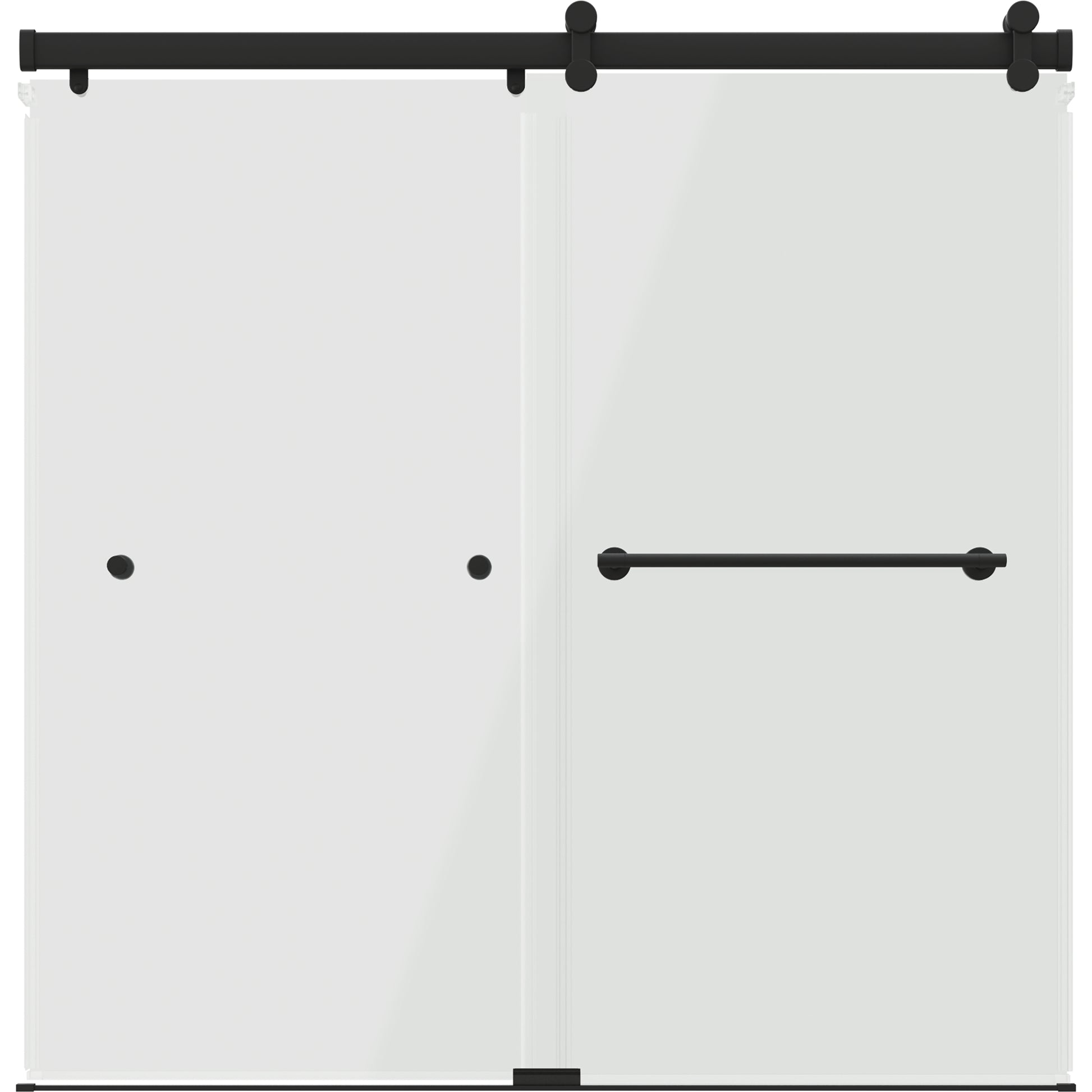 60" Bathtub / Clear / Matte Black